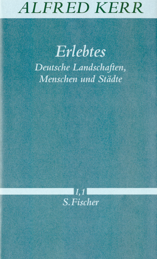 Buchcover von Erlebtes: Deutsche Landschaften, Menschen und Städte