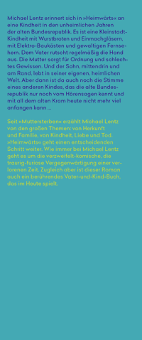 Zusatzmaterial KL 978 3 10 397518 5 vorne von Heimwärts: Roman von Michael Lentz