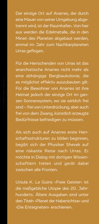 Zusatzmaterial KL 978 3 596 03535 9 vorne von Freie Geister von Ursula K. Le Guin