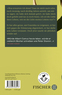 Zusatzmaterial 9783596703517 U4 von Das Archiv der Gefühle: Roman von Peter Stamm
