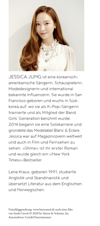Zusatzmaterial KL 978 3 8414 0106 9 hinten von Shine - Love & K-Pop: Roman von Jessica Jung