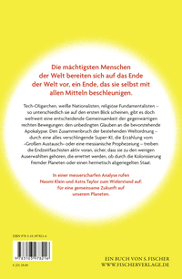 Zusatzmaterial 9783103978216 U4 von Endzeitfaschismus: Und der Kampf um unsere Welt von Naomi Klein, Astra Taylor