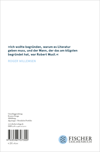 Zusatzmaterial 9783596707300 U4 von Robert Musil: Vom intellektuellen Eros von Roger Willemsen