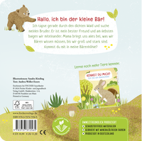 Zusatzmaterial 9783737372565 U4 von I Am the Little Bear: Ein Sachbilderbuch für neugierige Kinder ab 2 Jahren von Andrea Weller-Essers, Sandra Kissling