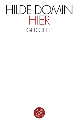 Buchcover von Hier: Gedichte von Hilde Domin