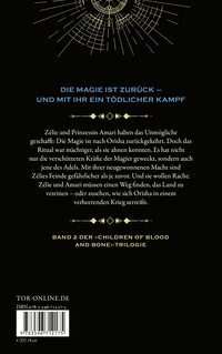Zusatzmaterial 9783596712175 U4 von Children of Virtue and Vengeance: Flammende Schatten von Tomi Adeyemi