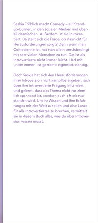 Zusatzmaterial KL 978 3 596 71122 2 vorne von Introvertiert, na und? : Lieber nur dabei statt mittendrin von Saskia Fröhlich