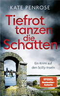 Buchcover von Tiefrot tanzen die Schatten: Ein Krimi auf den Scilly-Inseln von Kate Penrose