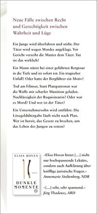 Zusatzmaterial KL 978 3 10 397751 6 vorne von Feine Risse: Roman von Elisa Hoven