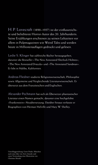 Zusatzmaterial KL 978 3 596 70046 2 hinten von H. P. Lovecraft. Das Werk II: Große kommentierte Ausgabe von H.P. Lovecraft