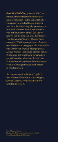 Zusatzmaterial KL 978 3 10 397789 9 hinten von Mein Leben für die Demokratie von Gavin Newsom