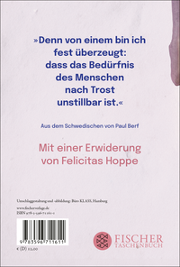 Zusatzmaterial 9783596711611 U4 von Trost von Stig Dagerman