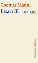 Buchcover von Essays III 1926–1933: Kommentar von Thomas Mann