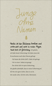 Buchcover von Junge ohne Namen von Steve Tasane