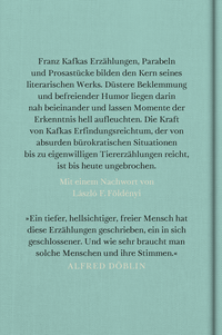 Zusatzmaterial 9783103975956 U4 von Die Erzählungen von Franz Kafka
