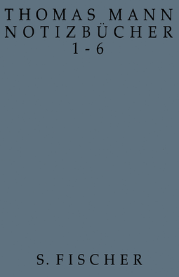 Buchcover von Notizbücher 1-6 von Thomas Mann