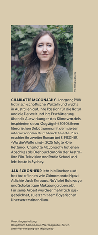 Zusatzmaterial KL 978 3 10 397683 0 hinten von Die Rettung: Roman von Charlotte McConaghy