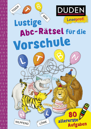 Buchcover von Duden Leseprofi – Lustige Abc-Rätsel für die Vorschule: 80 allererste Leseaufgaben