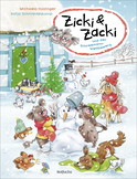 Buchcover von Zicki & Zacki und der Schneemann-Wettbewerb von Michaela Holzinger