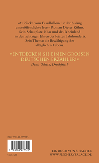 Zusatzmaterial 9783103977325 U4 von Ausblicke vom Fesselballon: Roman von Dieter Kühn