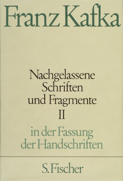 Buchcover von Nachgelassene Schriften und Fragmente II von Franz Kafka