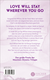 Zusatzmaterial 9783596710980 U4 von Love will stay von Isabell Bennett