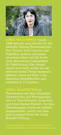 Zusatzmaterial KL 978 3 10 397750 9 hinten von Fast Abend, immer noch hell: Roman von Linea Maja Ernst