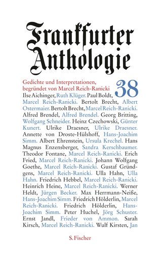 Buchcover von Frankfurter Anthologie: Achtunddreißigster Band Gedichte und Interpretationen Begründet von Marcel Reich-Ranicki