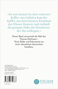 Zusatzmaterial 9783596712373 U4 von Der Wanderer und sein Koffer: Eine Reise durch das Werk von Thomas Hürlimann