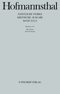 Buchcover von Dramen 14.1: Der Turm Erste Fassung von Hugo von Hofmannsthal
