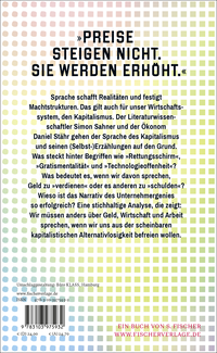 Zusatzmaterial 9783103975932 U4 von Die Sprache des Kapitalismus von Simon Sahner, Daniel Stähr