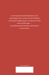 Zusatzmaterial 9783733508746 U4 von Die 13. Prophezeiung von Valentine Ermatinger