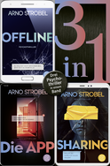 Buchcover von Offline / Die App / Sharing - Drei Psychothriller in einem Band von Arno Strobel