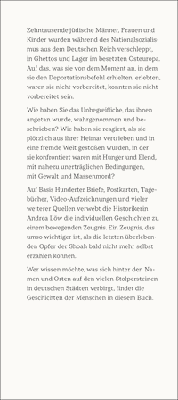 Zusatzmaterial KL 978 3 10 397542 0 vorne von Deportiert: »Immer mit einem Fuß im Grab« – Erfahrungen deutscher Juden von Andrea Löw