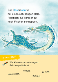 Zusatzmaterial PA 978 3 7373 3455 6 innen 011 von Duden Leseprofi – 3-Minuten-Leserätsel für Erstleser: Vorsicht, Dinos!: 40 knifflige Aufgaben von Susanna Moll, Sebastian Coenen
