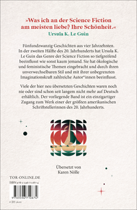 Zusatzmaterial 9783596710874 U4 von Der Tag vor der Revolution: 25 Science-Fiction-Storys von Ursula K. Le Guin