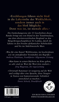 Zusatzmaterial 9783103976083 U4 von Als ich noch unsterblich war: Erzählungen von Christoph Ransmayr