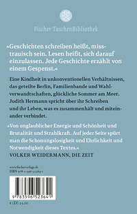 Zusatzmaterial 9783596523641 U4 von Wir hätten uns alles gesagt von Judith Hermann
