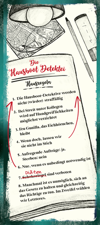 Zusatzmaterial KL 978 3 596 71102 4 vorne von Die Hausboot-Detektei - Tödliche Blüten: Kriminalroman von Amy Achterop