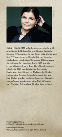 Zusatzmaterial KL 978 3 10 002438 1 hinten von Welten auseinander von Julia Franck