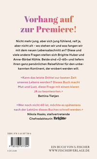 Zusatzmaterial 9783103977394 U4 von Endlich Ich!: Wie wir mit 60 anfangen, unser bestes Leben zu leben von Brigitte Huber, Anne-Bärbel Köhle