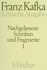 Buchcover von Nachgelassene Schriften und Fragmente I von Franz Kafka