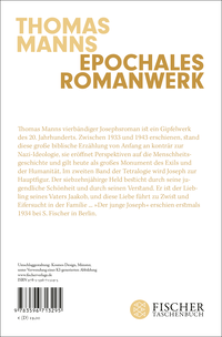 Zusatzmaterial 9783596713295 U4 von Joseph und seine Brüder II. Der junge Joseph (Neuausgabe): Roman von Thomas Mann