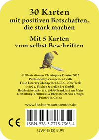 Zusatzmaterial 9783737373654 U4 von Die kleine Rittereule Mutmachkarten : 30 Karten, die stark machen von Christopher Denise