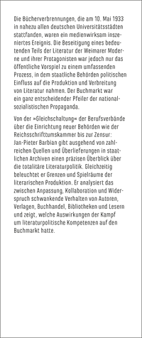 Zusatzmaterial KL 978 3 10 397583 3 vorne von Literaturpolitik im NS-Staat: Von der »Gleichschaltung« bis zum Ruin von Jan-Pieter Barbian