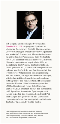 Zusatzmaterial KL 978 3 596 70975 5 hinten von 1913. Die Gesamtausgabe von Florian Illies