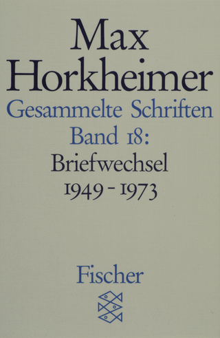 Buchcover von Gesammelte Schriften in 19 Bänden: Band 18: Briefwechsel 1949-1973