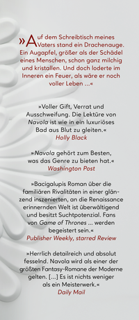 Zusatzmaterial KL 978 3 596 71089 8 vorne von Navola: Das Erwachen des Drachen von Paolo Bacigalupi