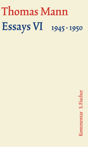 Buchcover von Essays VI 1945-1950: Kommentar von Thomas Mann