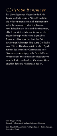 Zusatzmaterial KL 978 3 10 397608 3 hinten von Als ich noch unsterblich war: Erzählungen von Christoph Ransmayr
